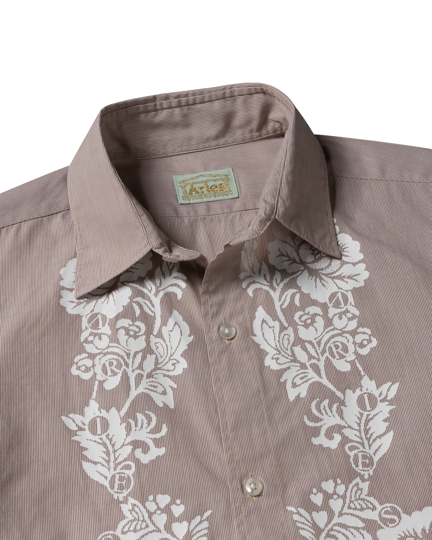 Lace Overprinted Poplin Shirt