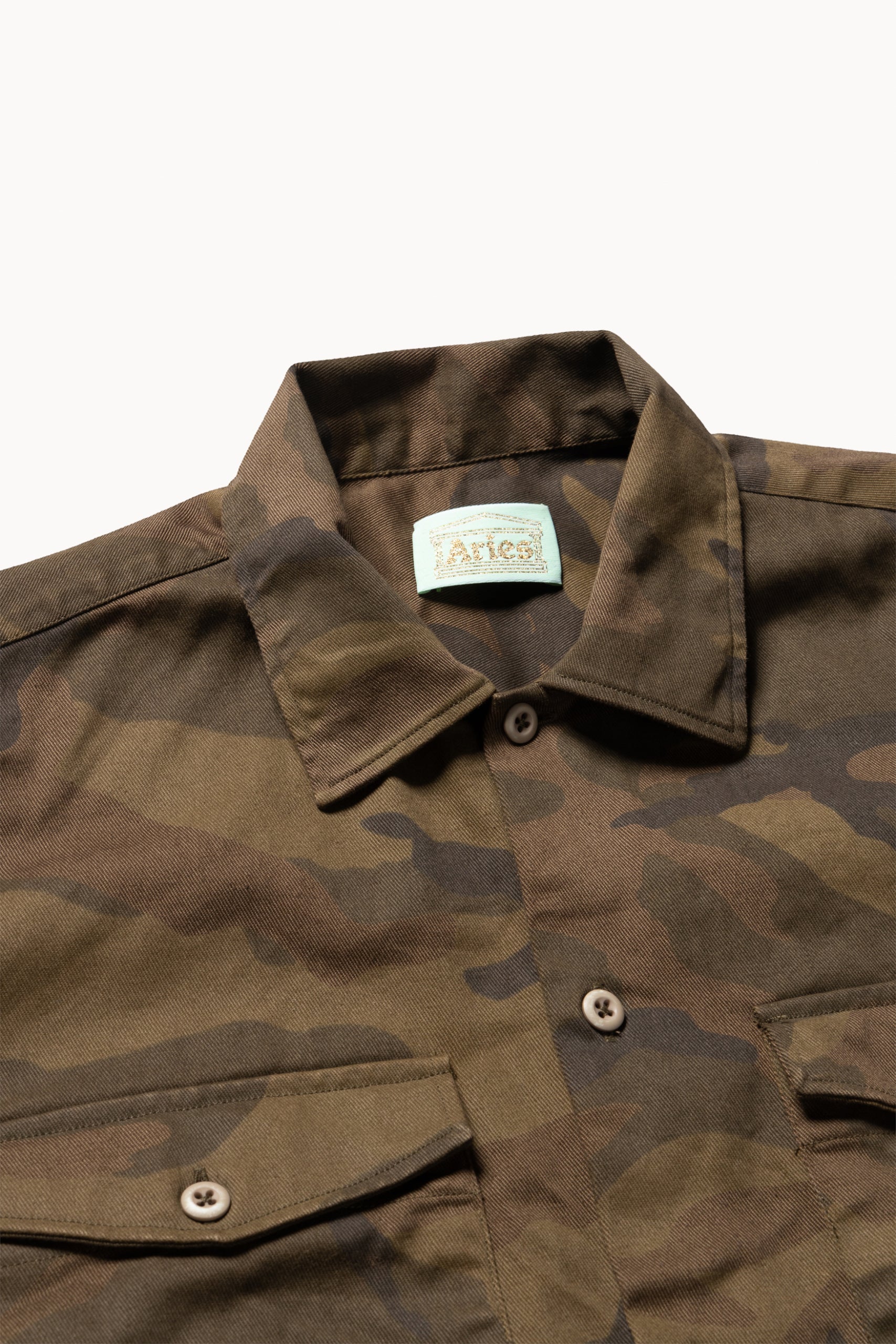 Load image into Gallery viewer, Camo LS Twill Shirt