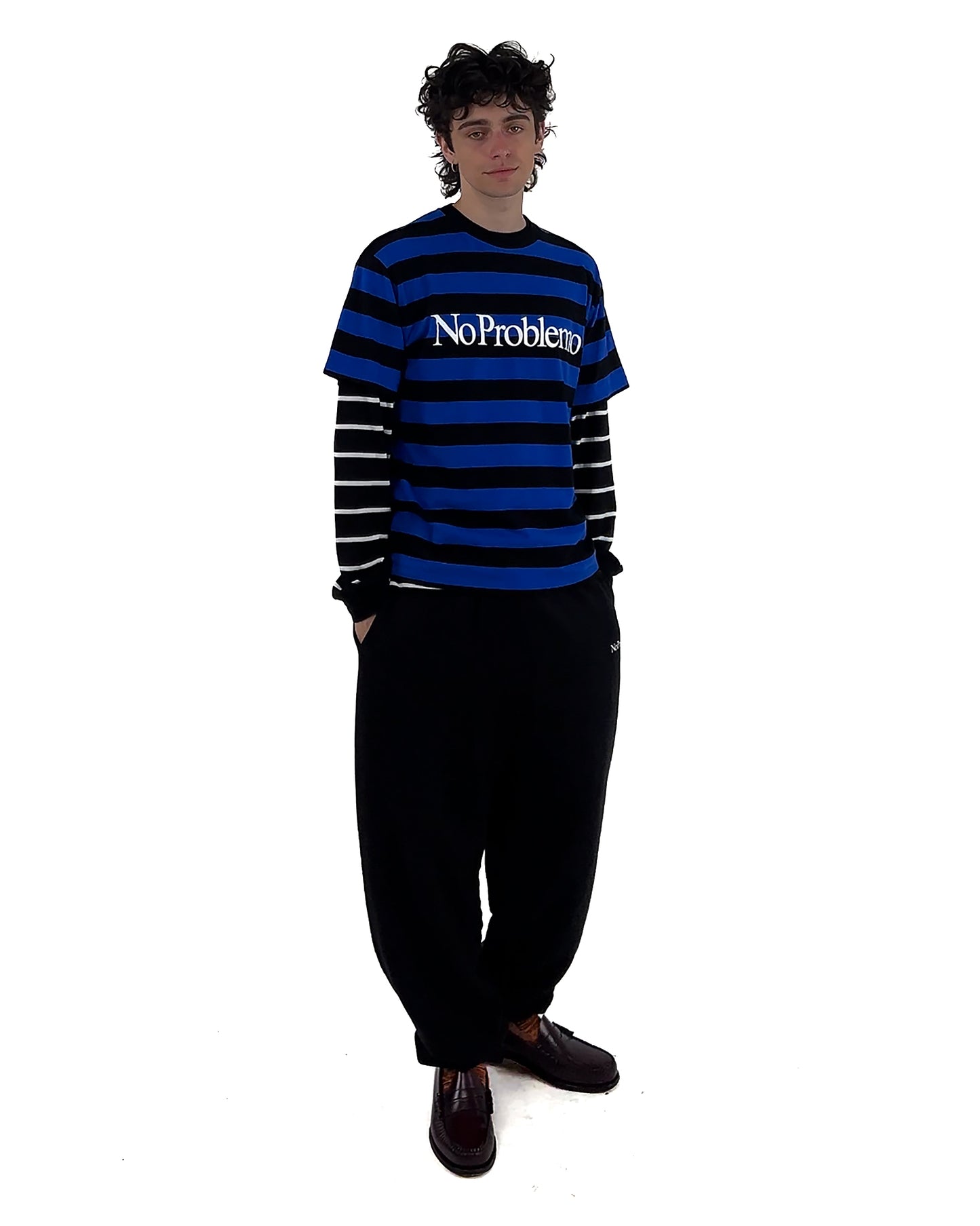 No Problemo Striped SS Tee