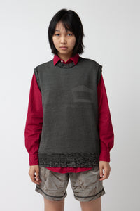 Glitch Temple Knit Vest