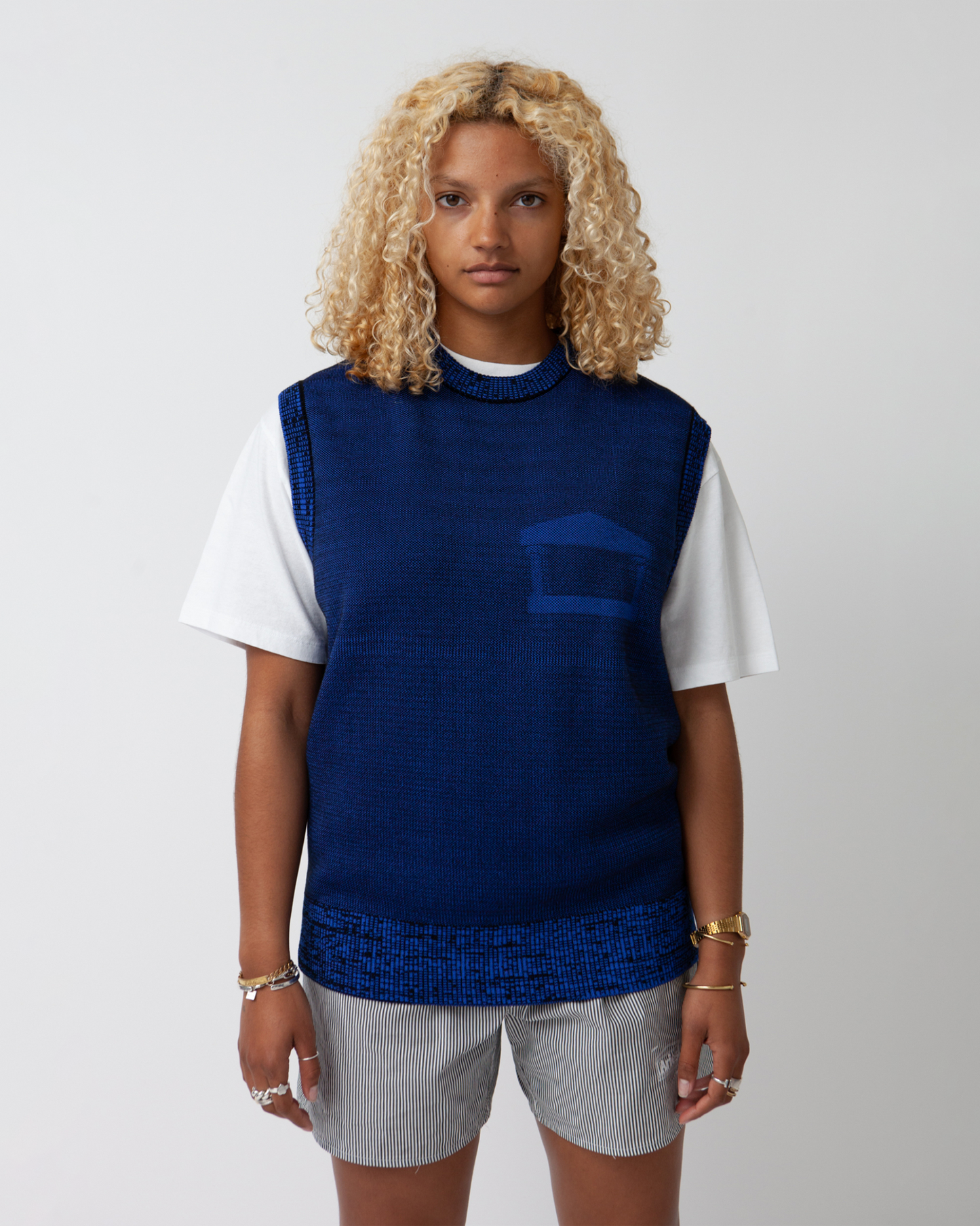 Glitch Temple Knit Vest