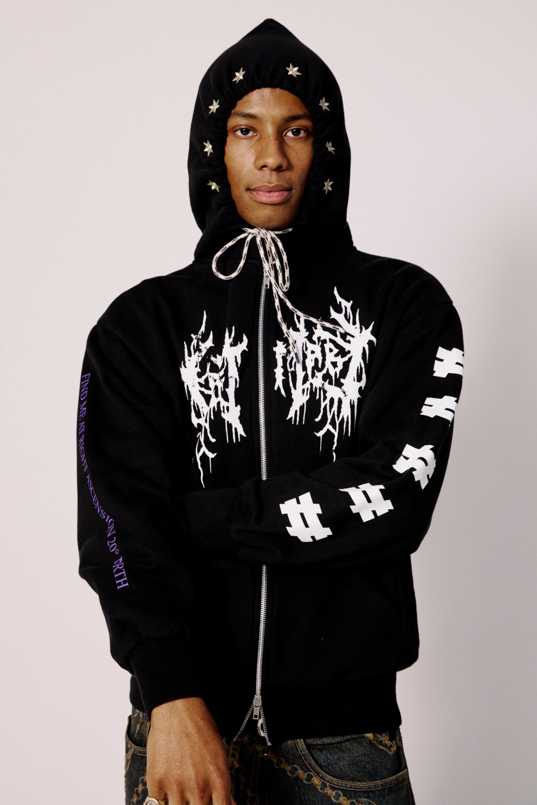 Load image into Gallery viewer, Aries Lost Summer Zip Through Hoodie