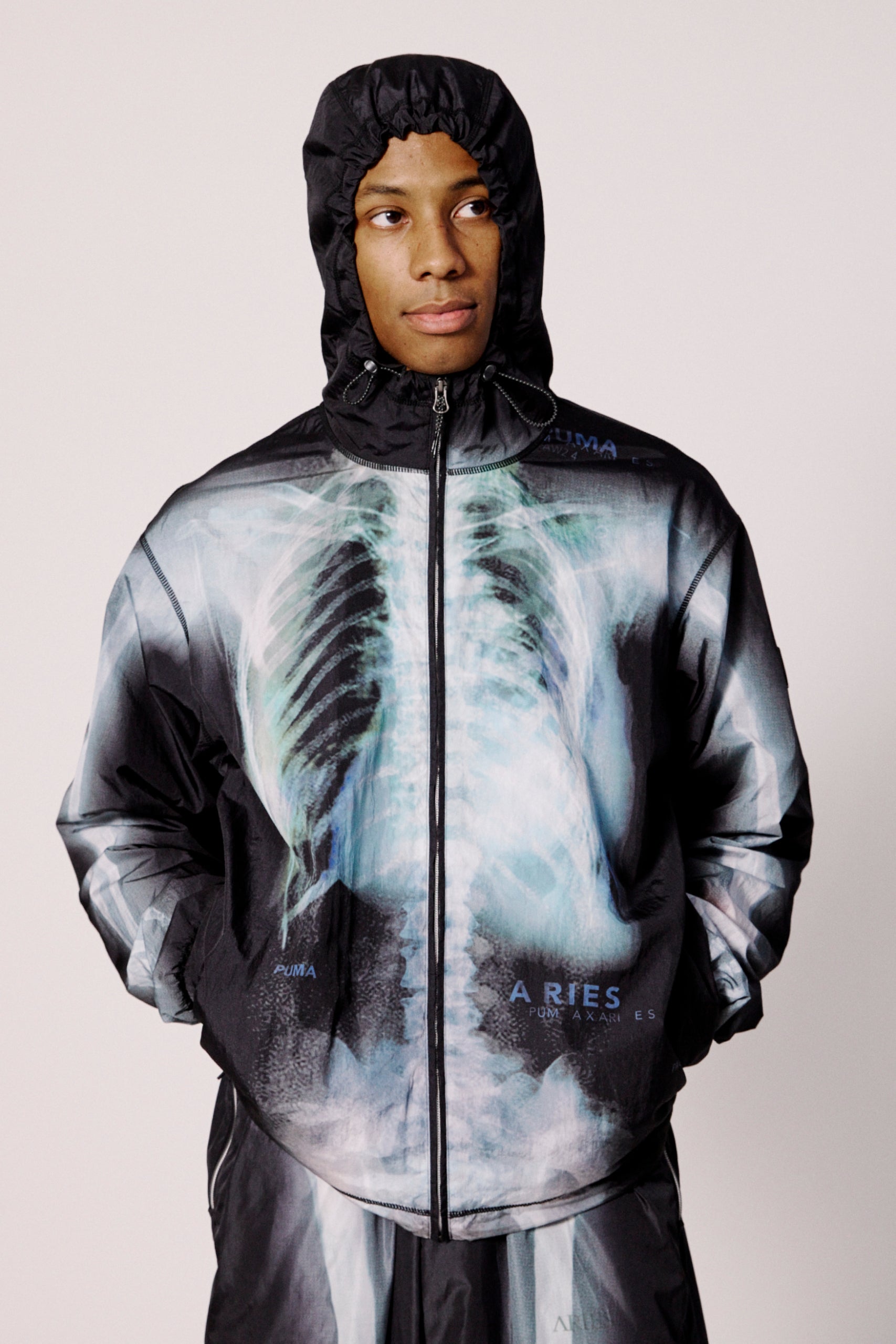 PUMA x ARIES X Ray Windcheater Jacket Aries