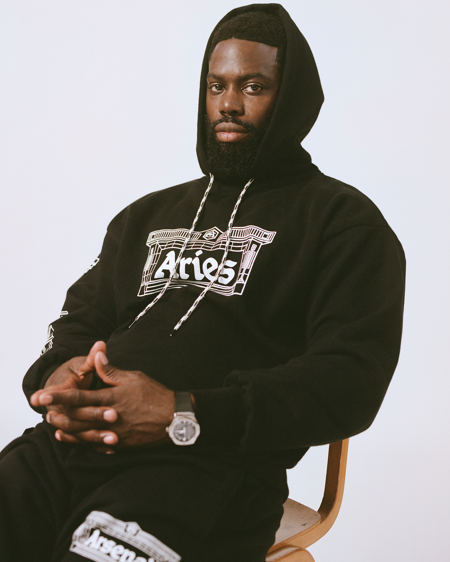 Arsenal X Aries Column Hoodie