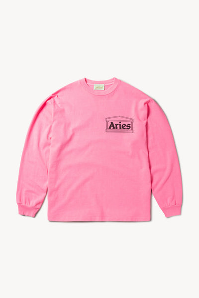 Aries Brand Aries Arise Monogram Long Sleeve Hot Pink Sheer Top Club  Euphoria -  Canada