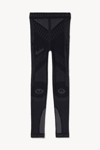 Black Grey and Black Stripes, Horizontal Medium Stripes,  Leggings for  Sale by SimplyStripes