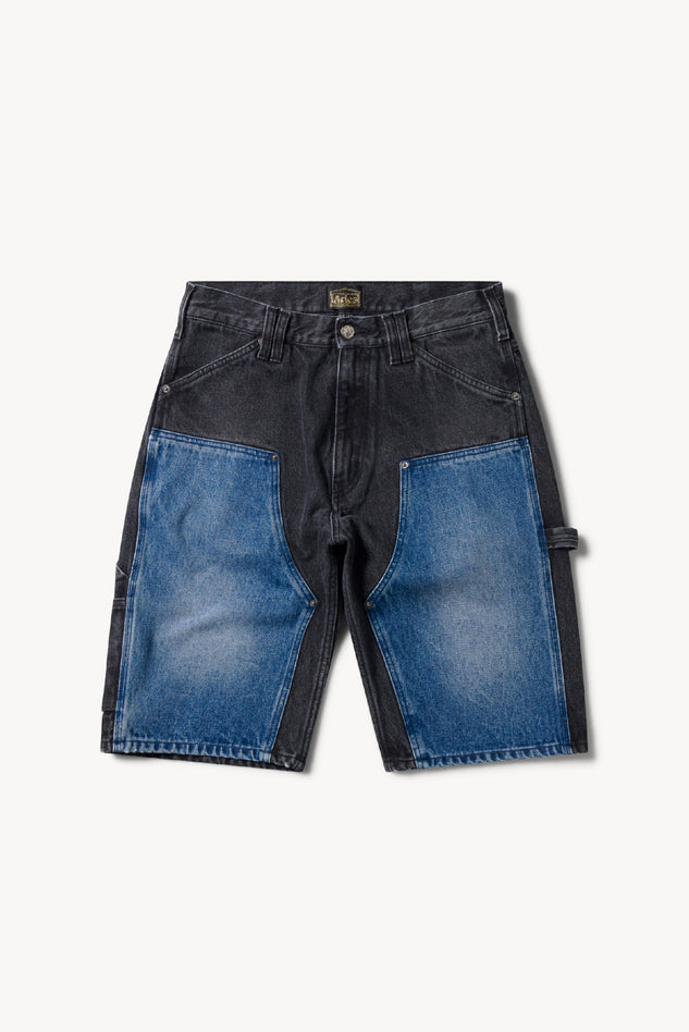 Colourblocked Denim Carpenter Short