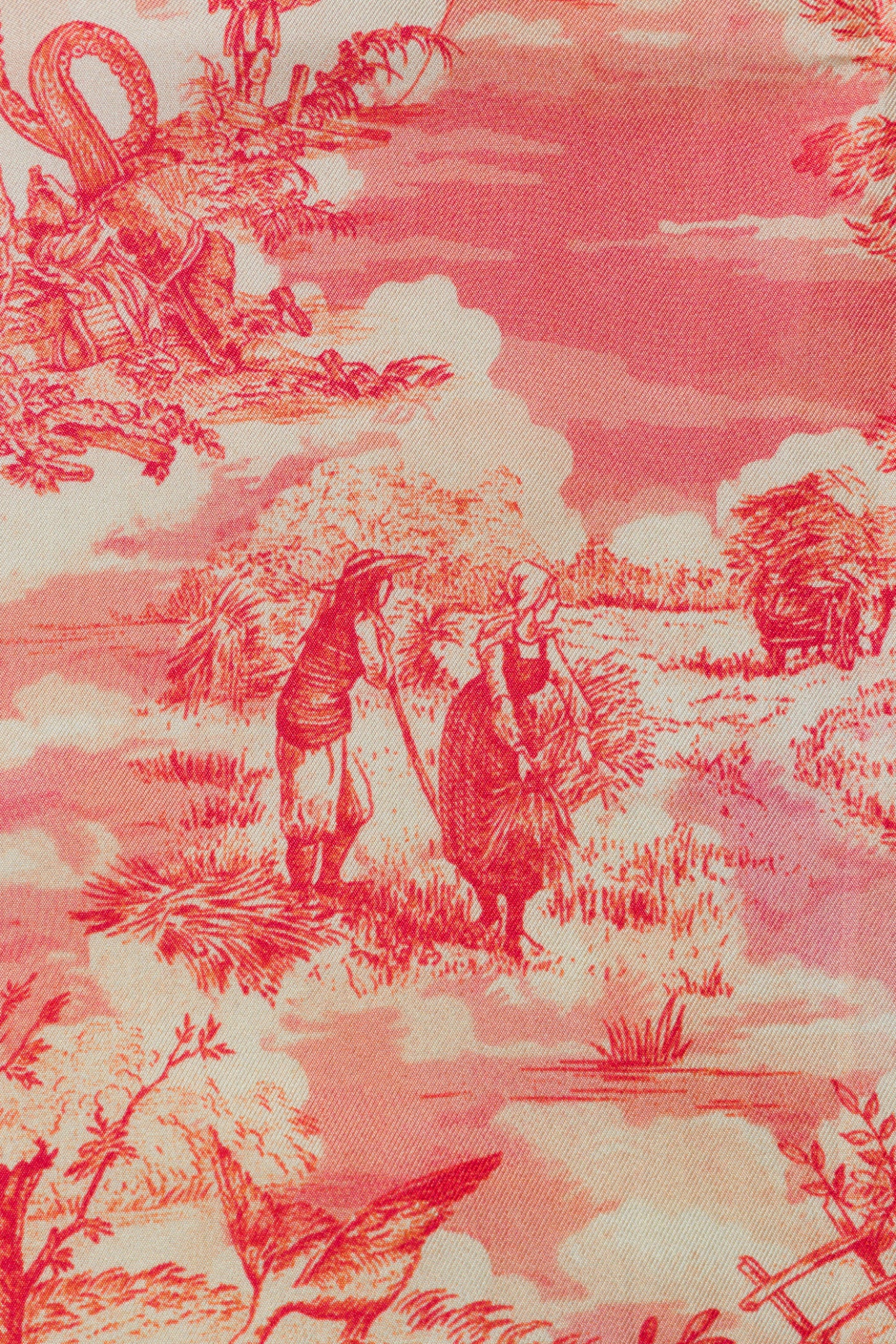 Toile De Jouy Silk Bandana